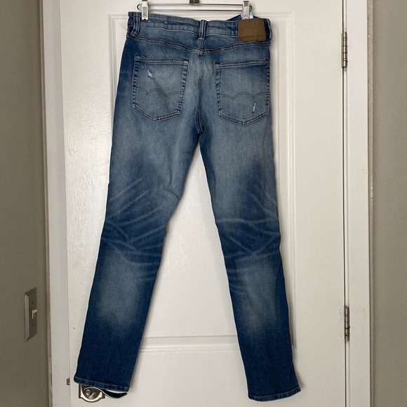 Blue American Eagle Men’s Ripped Skinny Jeans Size 31x32 Barely Worn - Picture 6 of 10